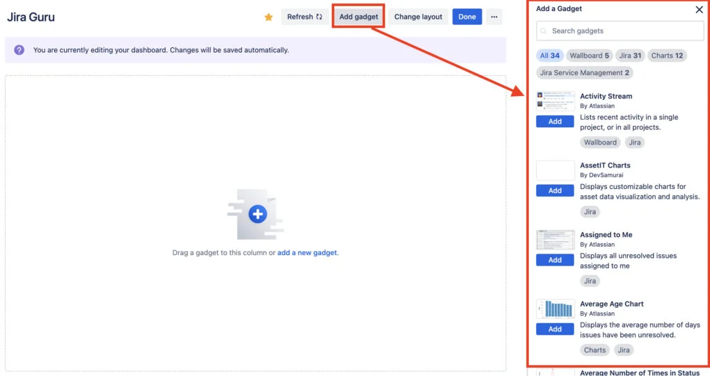 Which Jira Gadgets are Best for Information Radiators? - Old